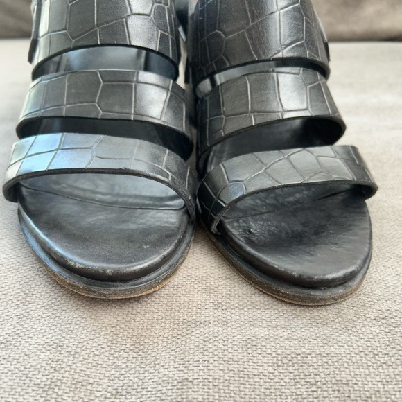 Rag & Bone Folsom Black Leather Sandals 8/38 - Picture 3 of 7